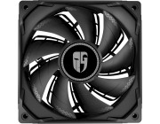 120mm Case Fan - DEEPCOOL Gamer Storm TF series -TF120S BLACK-, 120x120x25mm, 500-1800rpm, <17.6~31.3dBa, 64.4 CFM, Hydro Bearing, Radiator fan, 4Pin, PWM, MTBF >40000 hours, Black